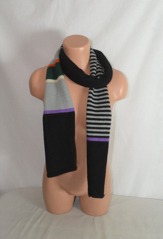 Retro Codello Wool Long Scarf Striped Men's Wool … - image 3