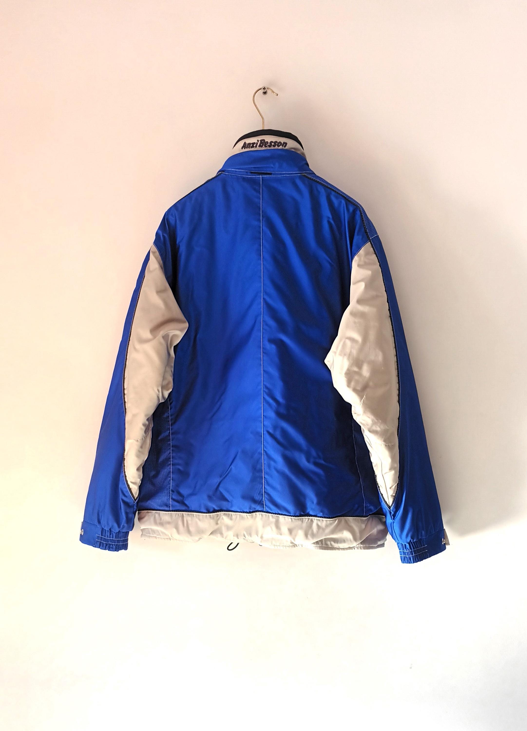 Anzi Besson Vintage Men Blue Ski Jacket Size L/54 Snow Ski Blue 