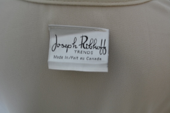 Vintage Joseph Ribkoff Cardigan Size L Ecru Boler… - image 9