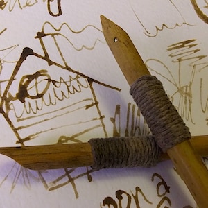 CANETA DE REED FEITA À MÃO - perfeita para escribas, rabiscos, cartas de amor moles, manifestações, ilustrações e muito mais!