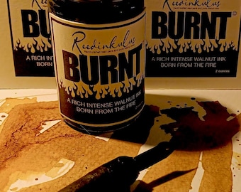 BURNT is the richest, deepest most intense walnut ink.