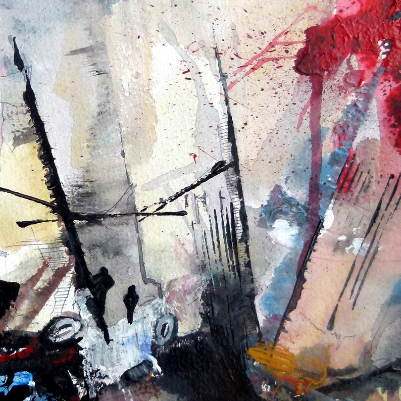 Acrylic Painting Afermath Limited Edition Giclee Print Fine Art