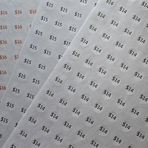 Color Street Price Stickers, Product Price Labels for Vendor Events and Parties  **UPDATED 2026**
