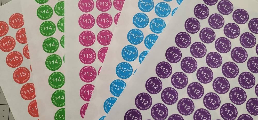 PERSONALIZED Pricing Stickers 