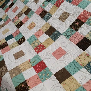 Jelly Roll Quilt Pattern - Where&#39;s Alice - Downloadable PDF