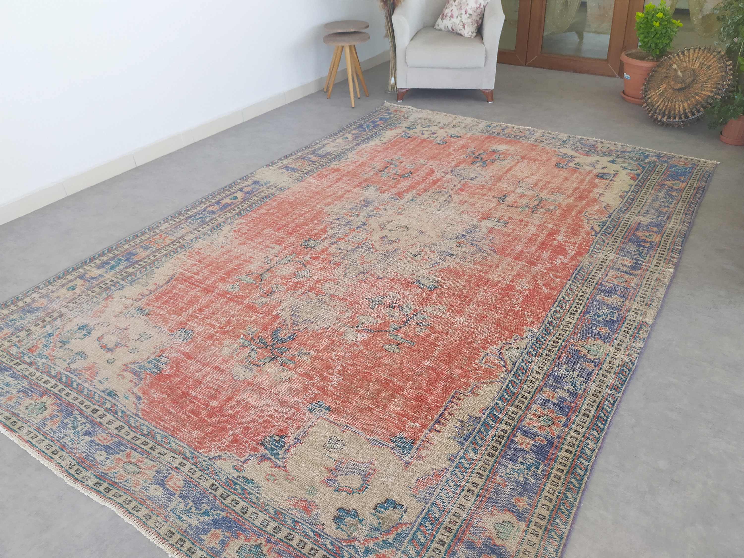 Extra Large Rug 7x11 Turkish Faded Large Rug Oversized Rug Etsy Australia