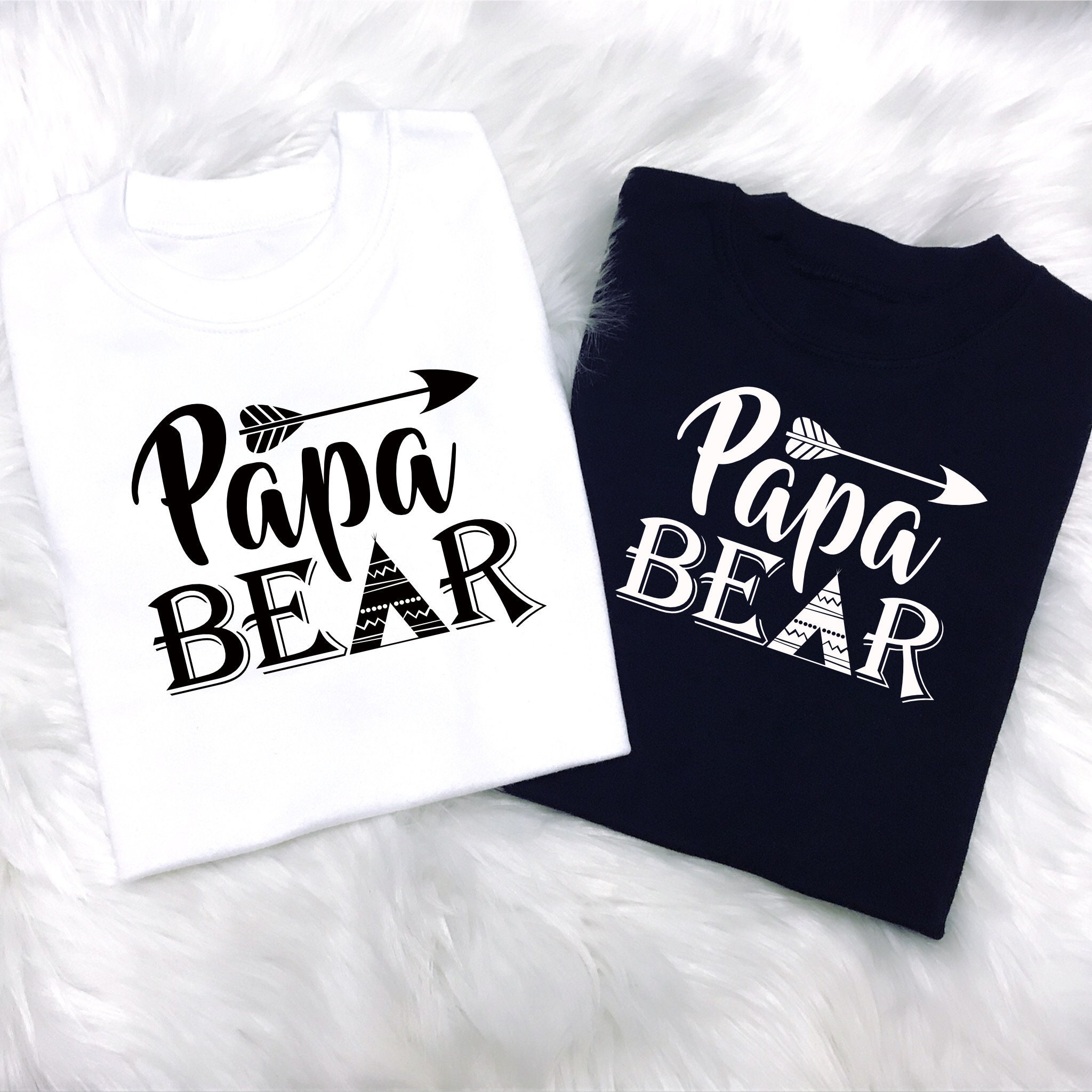 Image of Papa Gift, Dad T-Shirt, Fathers Day, Bear Top, T-Shirts For Dad, Dad's Tees, Shirt, Men's Daddy New Gift