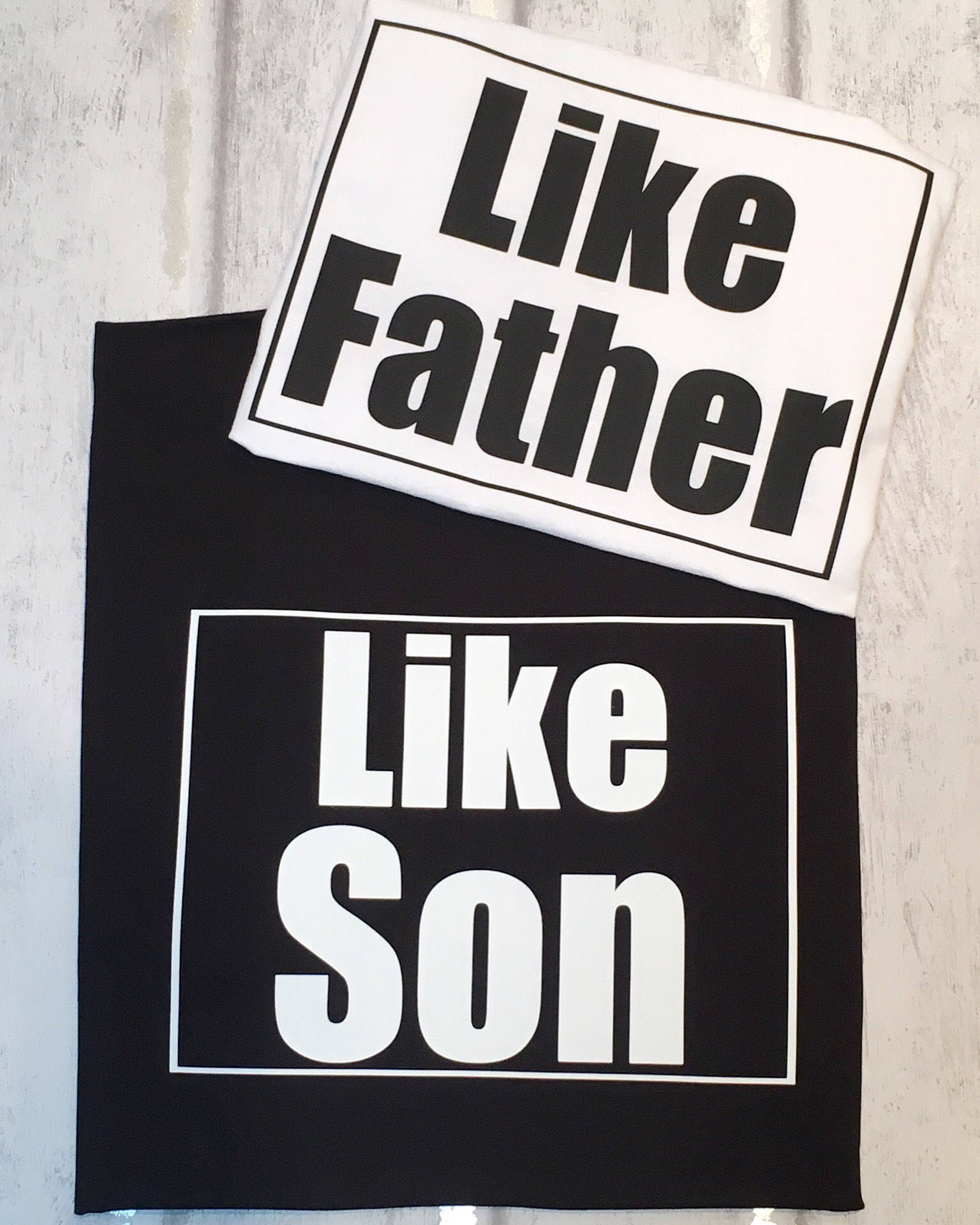 Image of Like Father Son, Dad & Matching Sets, Gift, Gift For Him, Men's Tshirts, Boys Tshirt Set, Dad's Birthday, Daddy