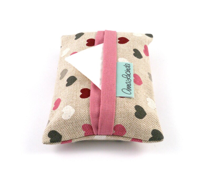 Reusable Tissue Cover Pocket Tissue Holder Heart Fabric Etsy