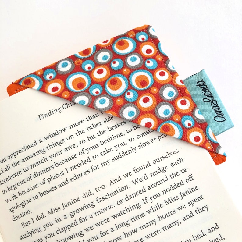 Corner Bookmark Page Marker Fabric Bookmark Teacher Gift | Etsy