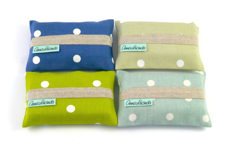 Pocket Tissue Holder Reusable Pocket Tissue Cover Polka Dots Etsy