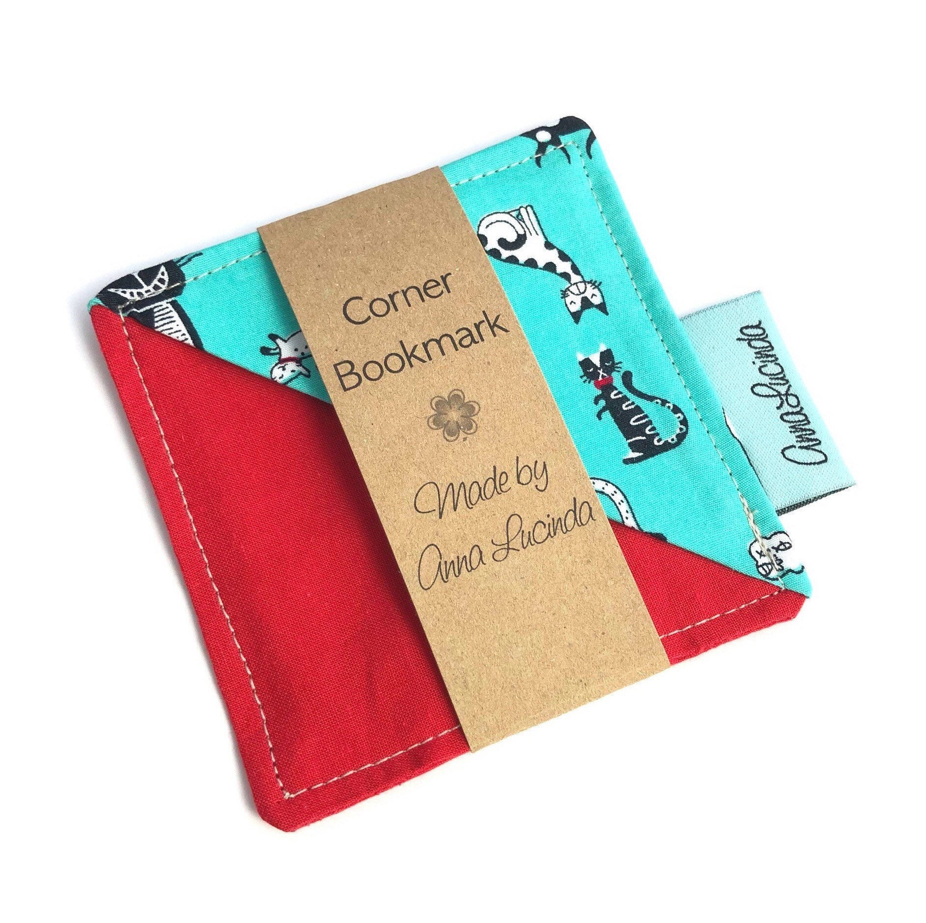 Mini KIT: Hand Embroidered Corner Bookmark / Custom Letter Felt