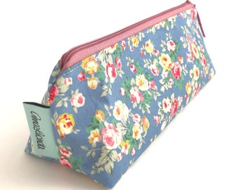 Pencil case, Makeup bag, Floral Storage pouch, zip pouch