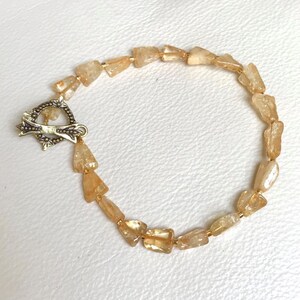 Citrine and Gold Bracelet