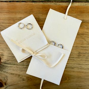 Silver Knot Hoop Earrings: Bridesmaid Proposal Gift