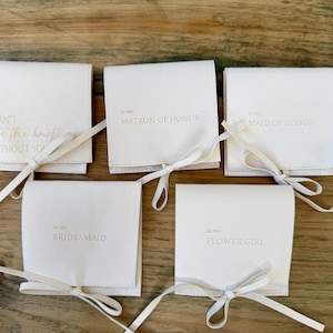 Schmuckverpackungsbeutel NUR, Tie the Knot Schmuckschatulle, Brautjungfer Vorschlag Box, Kostümbox, Geschenk für sie, Schmuckschatulle