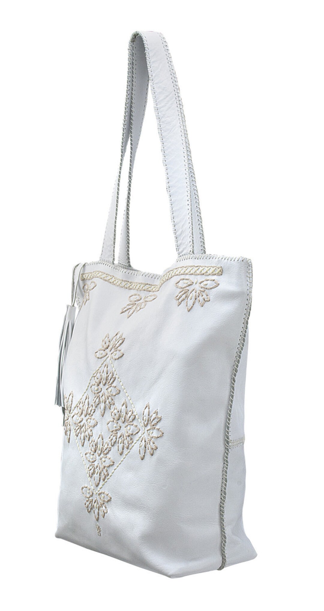Boho Chic Laptop Bag Woman Embroidered off White Boho Bag - Etsy