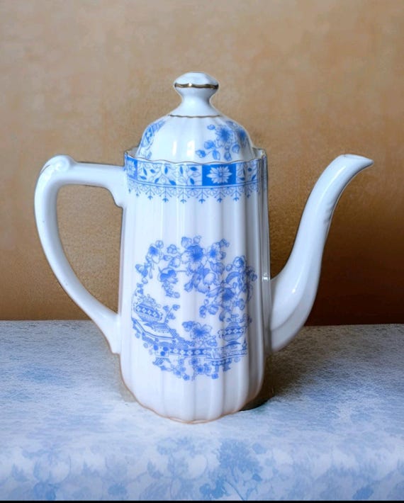 Seltmann Weiden & Bavaria china blau coffee maker Japanese blue decor