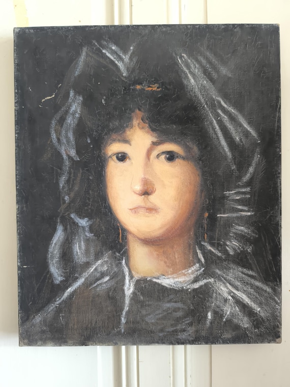 Tableau Portrait Marie Joseph Dyen dit Gohelle "Marquise De Lazan" D'après Goya