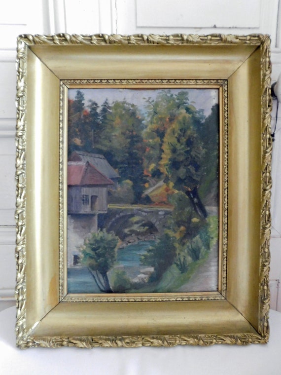 Ph Pierre de Chartreux "The greenhouse of Dia" oil on mounted canvas 1892