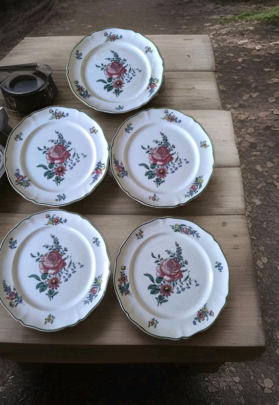 Villeroy & Boch five dinner plates Vieux Strasbourg Alt Strassburg 1947/1956