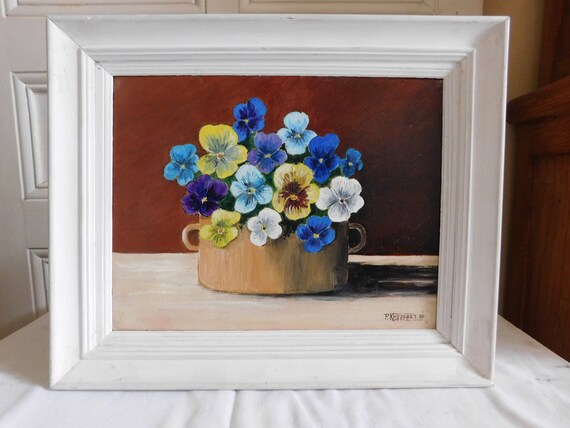 P.KNEPPERT (XXth) still life "Thoughts" framed dated 1999 French school