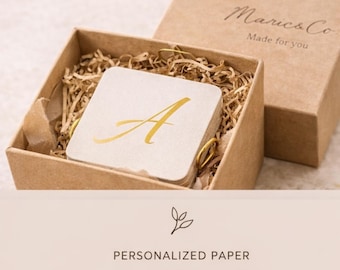 Personalized paper coasters