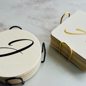 Dessous de verre en papier personnalisés