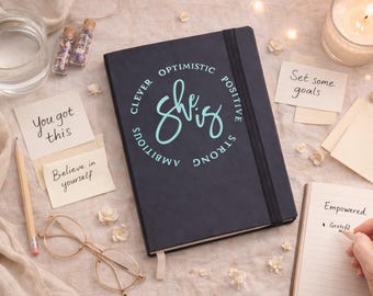 Affirmation | Inspirational Journal - Faux leather | She is