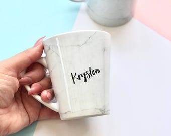 Personalised Mug, Marble Mug, Custom Mug, Ceramic mug, Marble, Custom Marble mug, coffee mug, Valentines Day, gift for her, Valentines gift