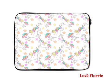 15 Inch Laptop Sleeve Unicorn Love