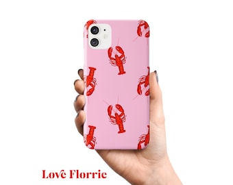 Lobster Duxbury Damask Impact Resistant Phone Case