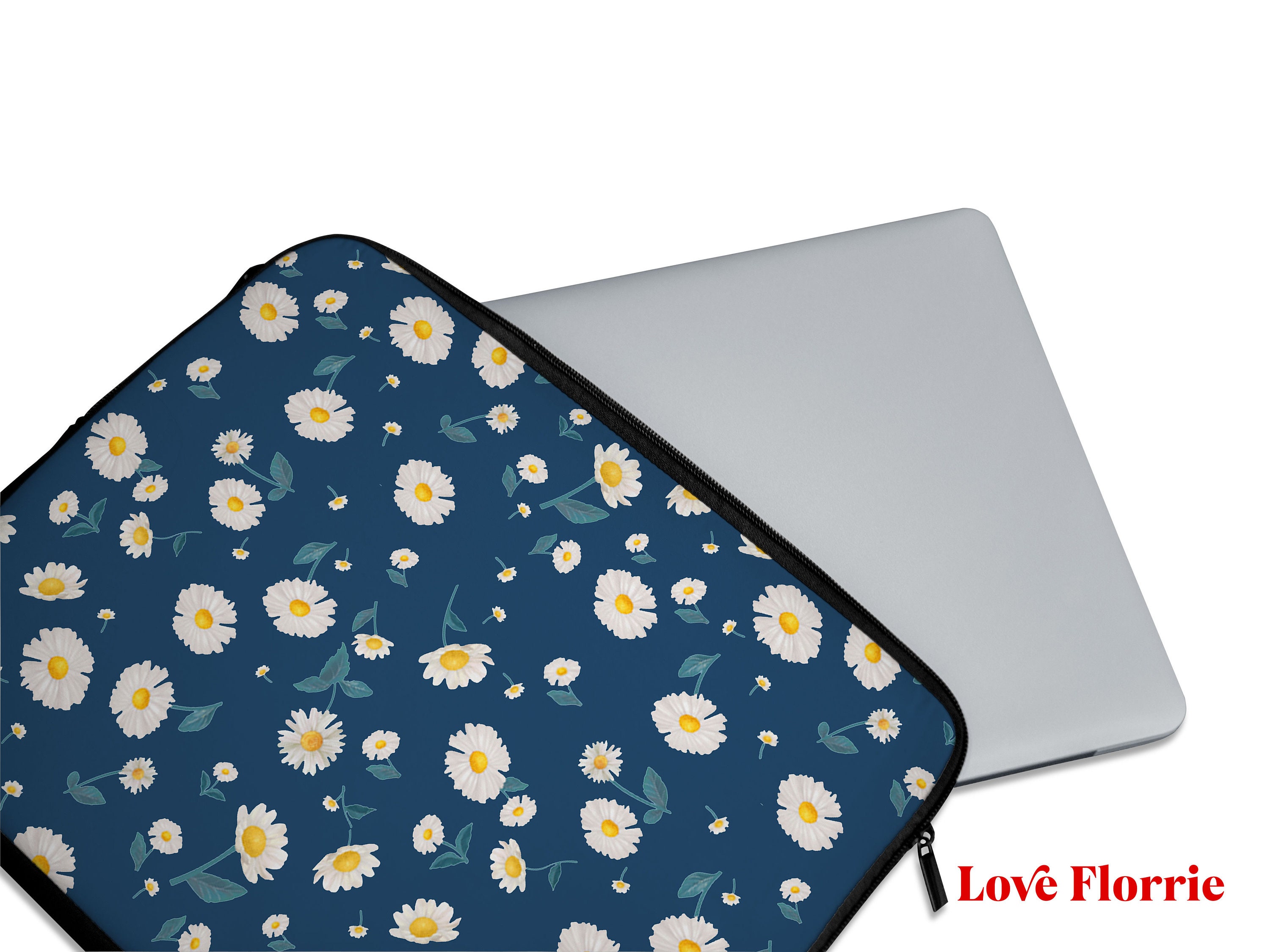 Daisy Print laptop sleeve Personalised Laptop Sleeve laptop Etsy