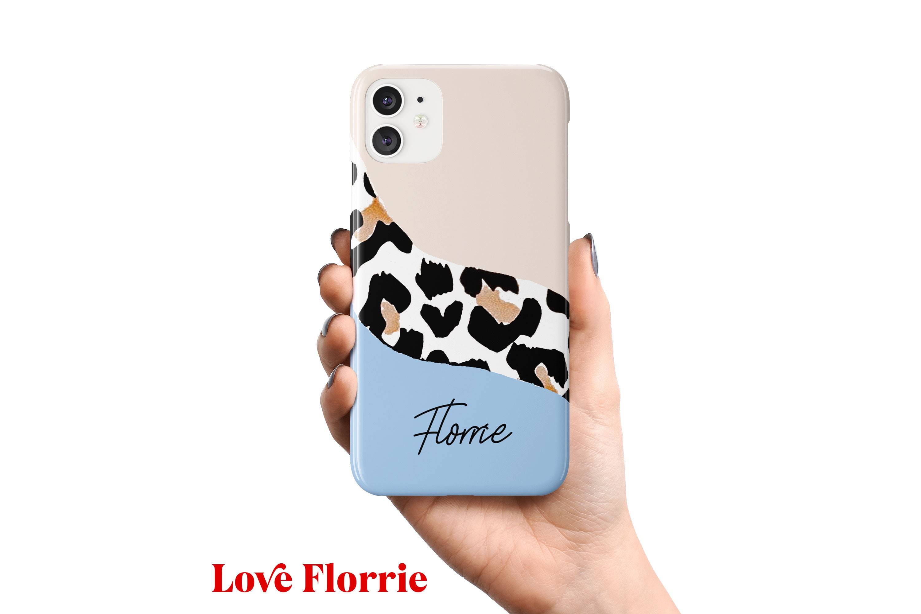 Leopard Stripe print Personalised Phone case iPhone SE 2020 Etsy