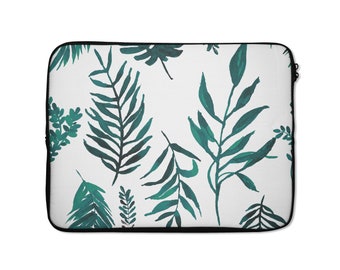 Laptop Sleeve, Palm print, tropical Print, laptop sleeve 13 inch, 15 inch laptop sleeve, MacBook cover, laptop cover, protective case, palm