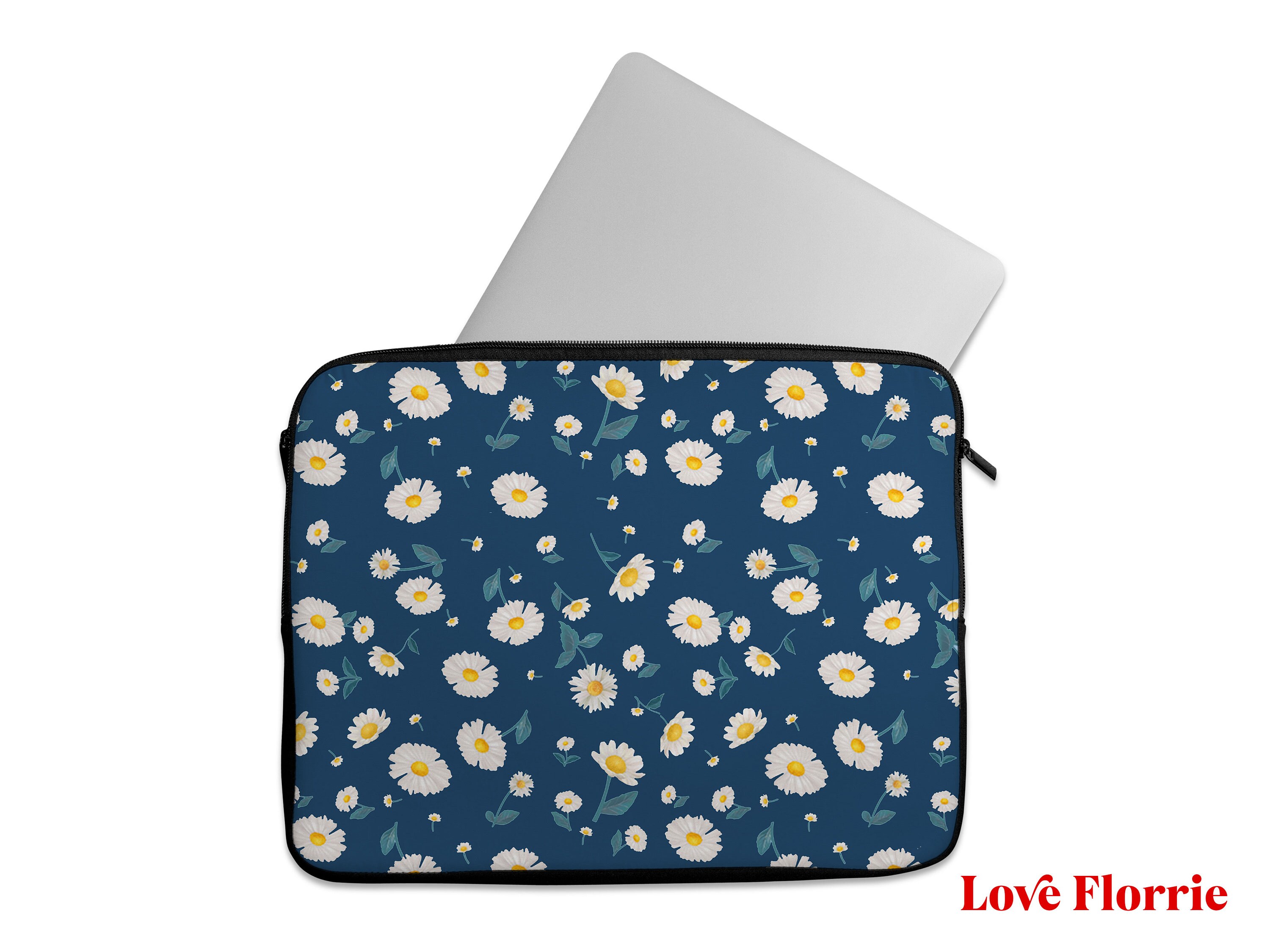 Daisy Print laptop sleeve Personalised Laptop Sleeve laptop Etsy