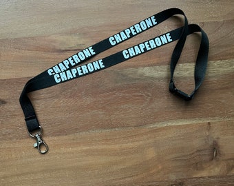 Personalised Lanyards for ID holders, staff passes, festival passes, Work entry cards in 10 colours with added vinyl words