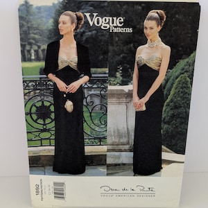 Vintage Vogue #1892 Oscar de la Renta - Misses Jacket and Dress Pattern - Sizes 12 14 16 - Vogue American Designer Pattern - Evening dress