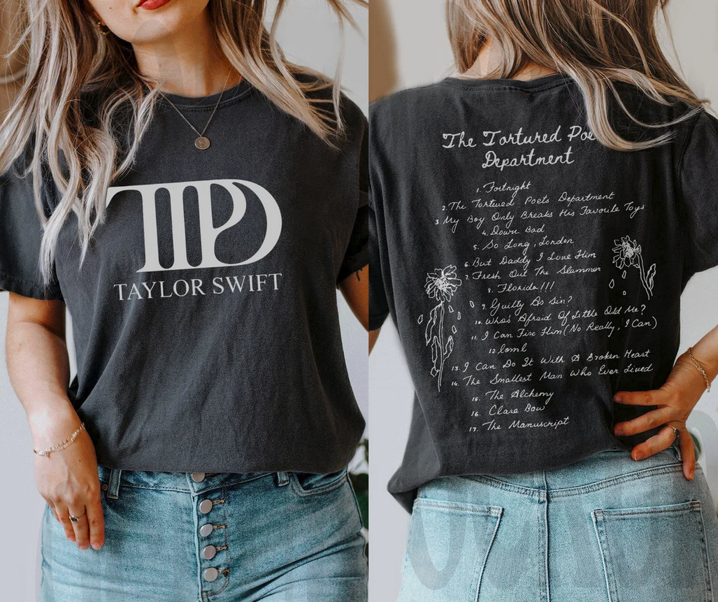 Discover By Teelans Exclusive Release TS TTPD Merch New Album Swag For Taylor Version Fans Double Sided T-Shirt.