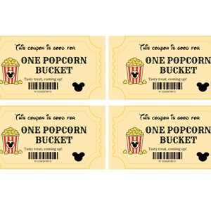 Disney Coupons Kids Vacation Budget Planner Printable Voucher System Money Travel Template Family Trip Spending Control Allowance Theme Park image 9
