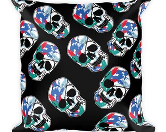 Art Skull Square Pillow