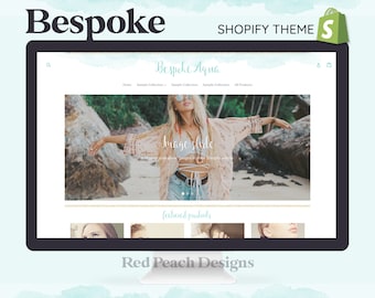 Bespoke Aqua Feminine Shopify Theme | Boho Shopify Theme