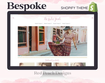 Bespoke Pink Feminine Shopify Theme | Boho Shopify Theme