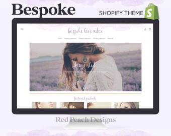 Bespoke Lavender Feminine Shopify Theme | Boho Shopify Theme