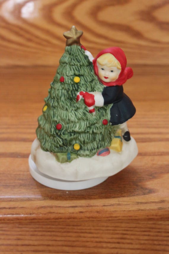 Vintage 1985 Whitney Porcelain Bisque China Christmas Tree And Etsy