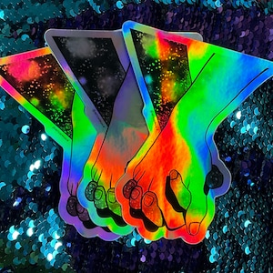 Large “Cosmic Bond” Holographic Sticker