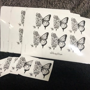 Butterfly Temporary Tattoo by ArtsyAshlee