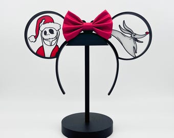Orejas de Minnie impresas en 3D de Santa Jack y Zero / Pesadilla antes de Navidad
