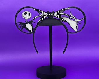 Orejas de Minnie impresas en 3D de Jack y Zero / Pesadilla antes de Navidad de Tim Burton