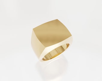 Anillo de sello con vástago grabable